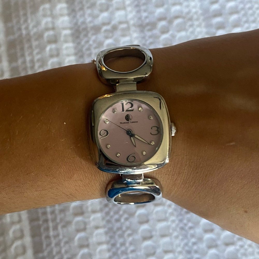 Elegant Silver and Pink Women's Watch